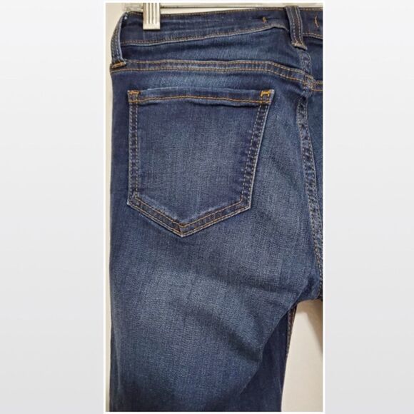 Fashion Nova Size 7 Mid Rise Skinny Blue Jeans - Picture 9 of 12